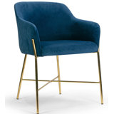 Vergas 19.5'' H Velvet Upholstered Armchair