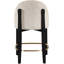 Tabouret de comptoir rembourré en tissu Maud-121555375