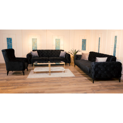 3-tlg. Sofa-Set Jae