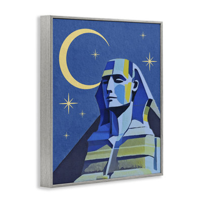 Sphinx avec lune, estampe numérique par Daphne Polselli bg-853