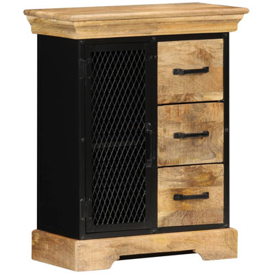 Sideboard 23.6" x 11.8" x 29.5" Solid Mango Wood by Loon Peak