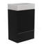 Meuble-lavabo 20 po rayé noir mat SANS lavabo, armoire de salle de bain autoportante pour salle de bain moderne-1494422573