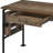 Weathered Oak & Black Finish Writing Desk