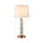 Modern Gold Metal Alabaster Stone Table Lamp