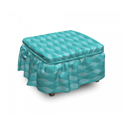 Box Cushion Ottoman Slipcover