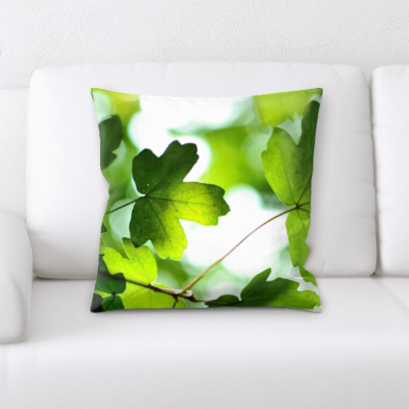 Coussin décoratif à feuilles