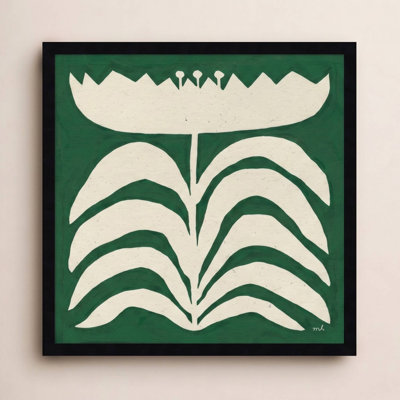 Delighted Floral II Emerald Print
