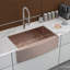 33 Farmhouse 33 - Évier de cuisine 33 * 21 * 10 pouces à tablier frontal en acier inoxydable de calibre 16