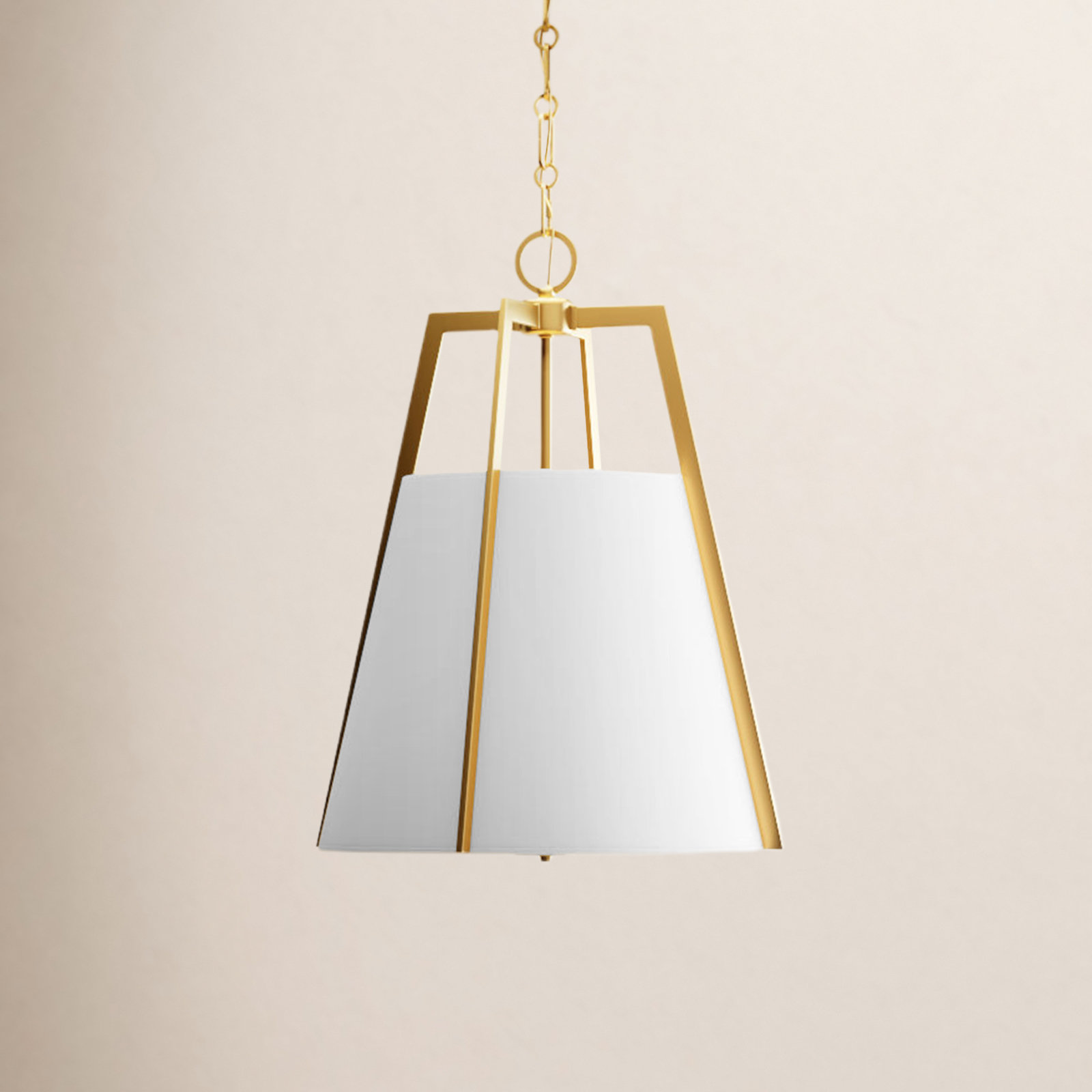 Joy 3 Light Dimmable Pendant, Brass