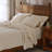 Cuddledown Katahdin Undyed Organic Percale Sheet Set-119906946-119906945