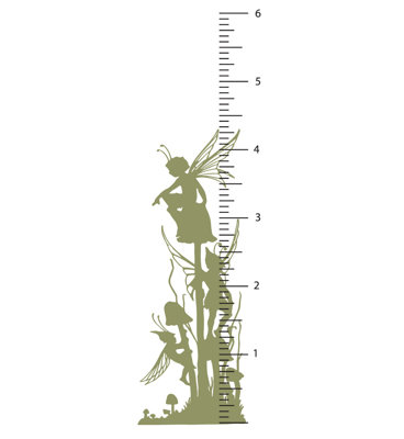 Décalcomanie murale diagramme de croissance fée