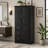 Tall And Wide Storage Cabinet With Doors For Bathroom/Office, Three Drawers-1045119103