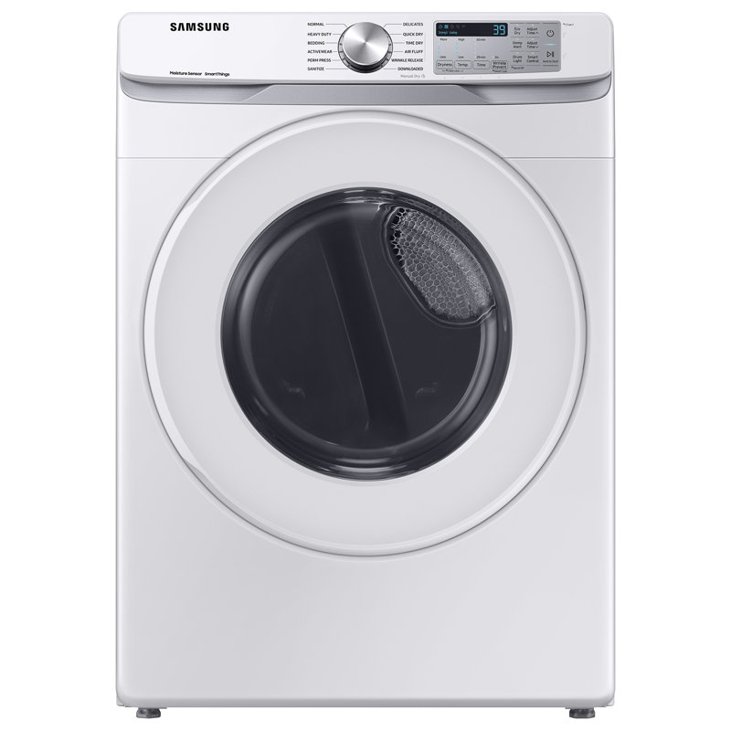Samsung 7.5 cu. ft. Smart Electric Dryer with Sensor Dry, White