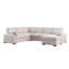 Canapé d'angle multi-fonctionnel en forme de L avec rangement et lit convertible-117067768