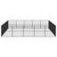 Hedd 100cm H Galvanised Steel Exercise Pen-2072909794