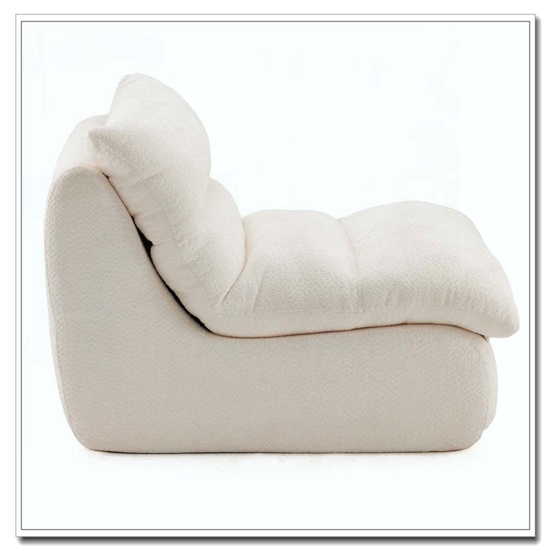Fauteuil moderne avec assise moelleuse, Beige