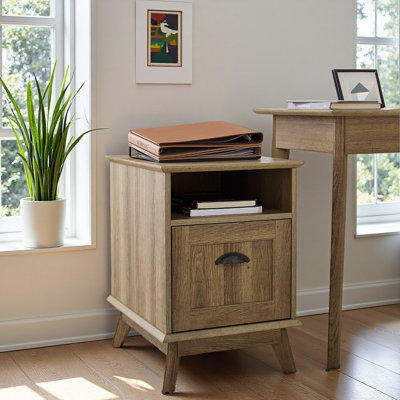 Cabral 1-Drawer Filing Cabinet - Vertical Letter Size Storage by Corrigan Studio
