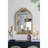 23.6" X 37.3" Baroque Style Gold Arch Mirror-580268649