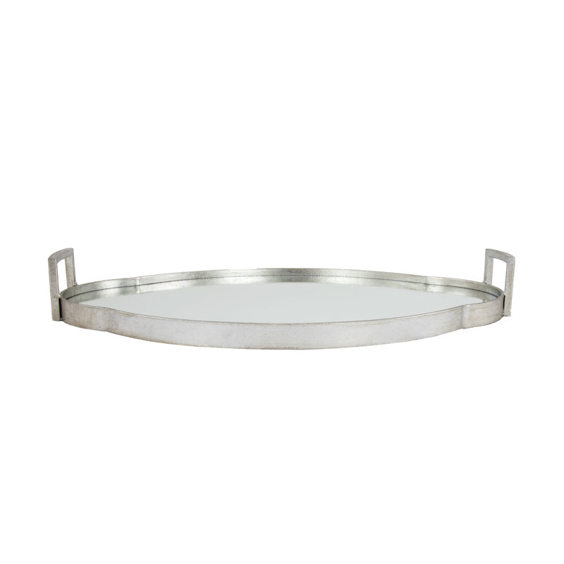 Summer Decorative Tray, Silver