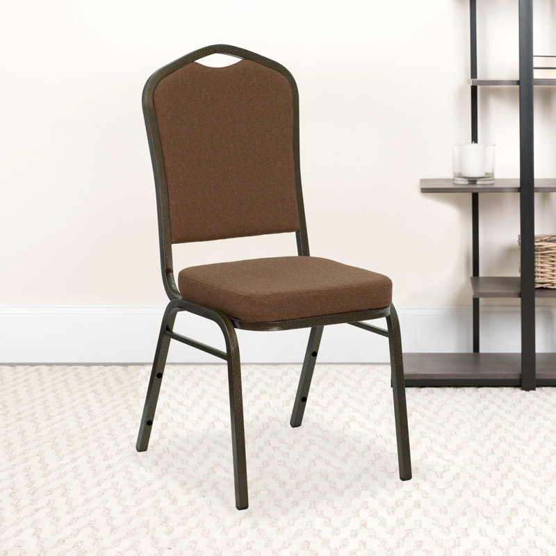 Chaise de banquet empilable Oliverson, Veine d'or, Vert, 1