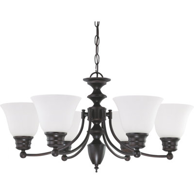 Lustre classique / traditionnel à 6 lumières Charmaine
