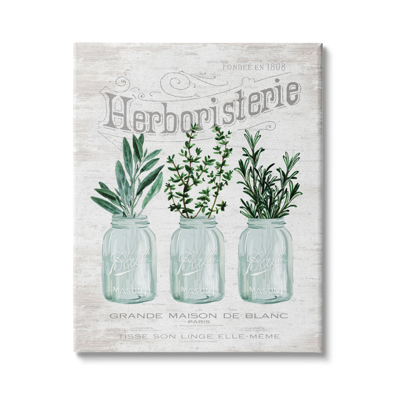 Herboristerie Kitchen Garden, H 20 po x l 16 po x P 1,5 po, Toile tendue