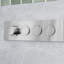 RoundOne - Système de douche thermostatique complet avec valve à bouton-poussoir - Bras mural-91290486
