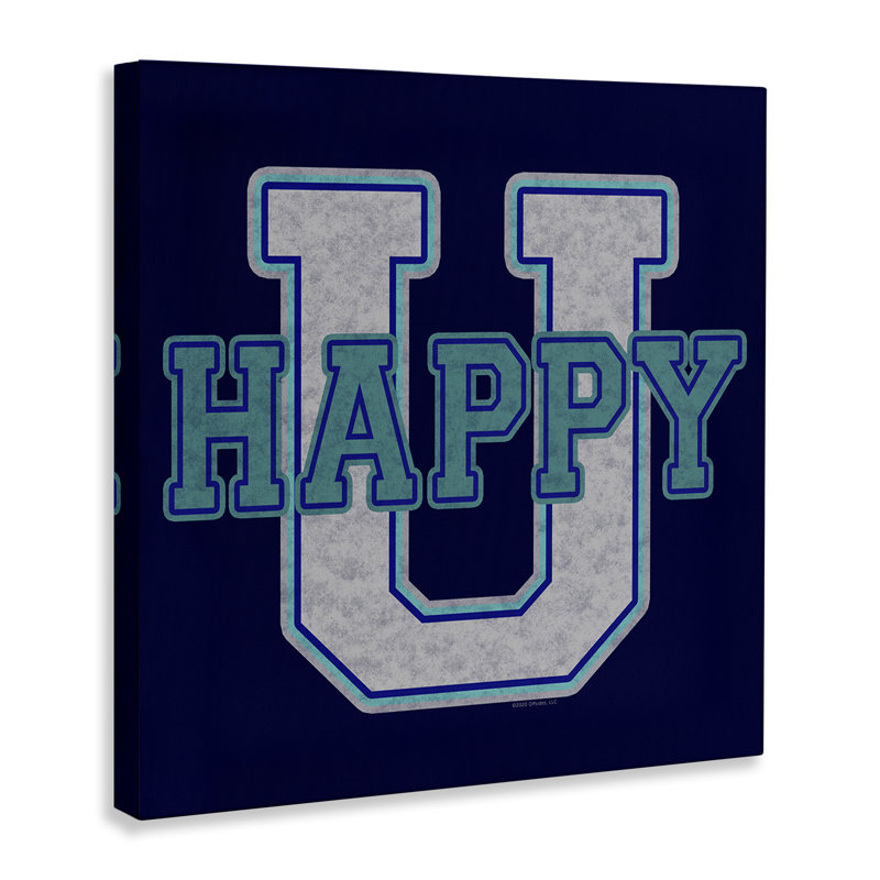 Art mural Happy U, H 30 po x l 30 po