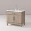 Meuble-lavabo simple avec comptoir en quartz-1057828287