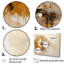 «Beige Abstract Archery Collage I - Abstract Collages, art mural sur toile_106439-95906388-95906393