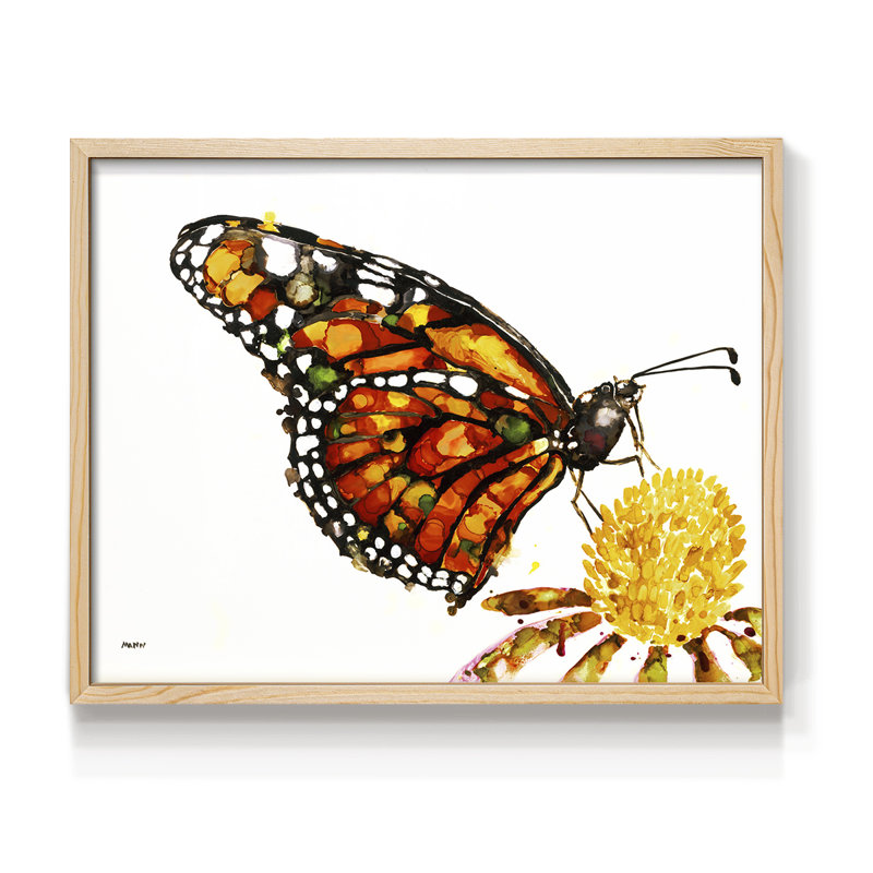 Wings I -Framed Print - Restickable, 8" H x 10" W, Natural
