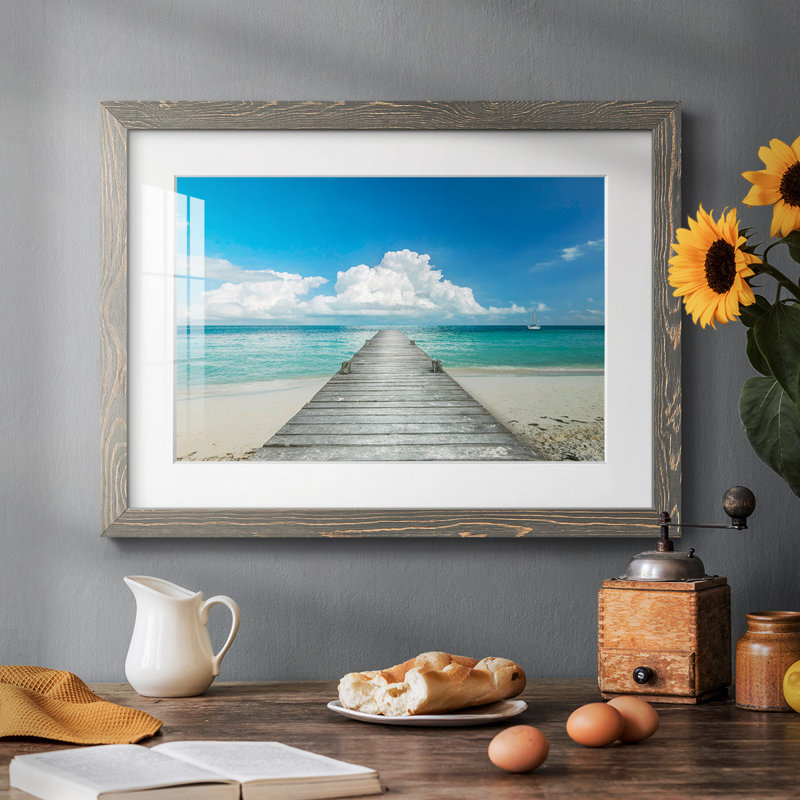 " Infinity Pier ", Gray, 18" H x 26" W x 1.5" D