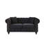 Canapé Chesterfield moderne en velours capitonné