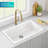 KRAUS Turino™ Drop-In Undermount Fireclay Single Bowl Kitchen Sink with Thick Mounting Deck in Gloss White-115184412