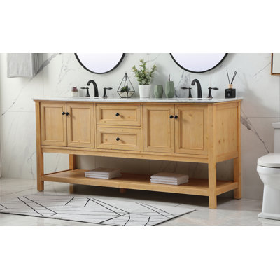 Ensemble de meuble-lavabo double 72 po Bonsai