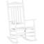 Traditional High-Back Rocking Chair-1064156852