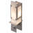 Estructura Steel Flush Mounted Sconce