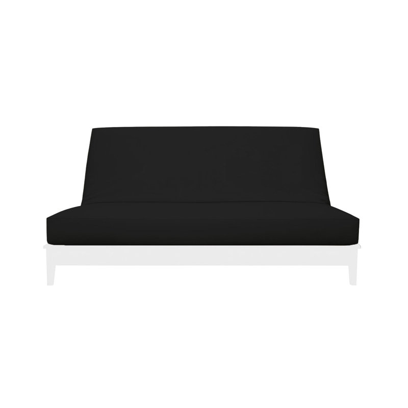 Housse pour futon 100% coton naturel Steubenville Premium, Nylon noir