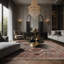 Tapis gris soyeux et moelleux-751905241