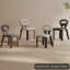Chaise d'appoint à dossier solide gris (ensemble de 2)-399773800