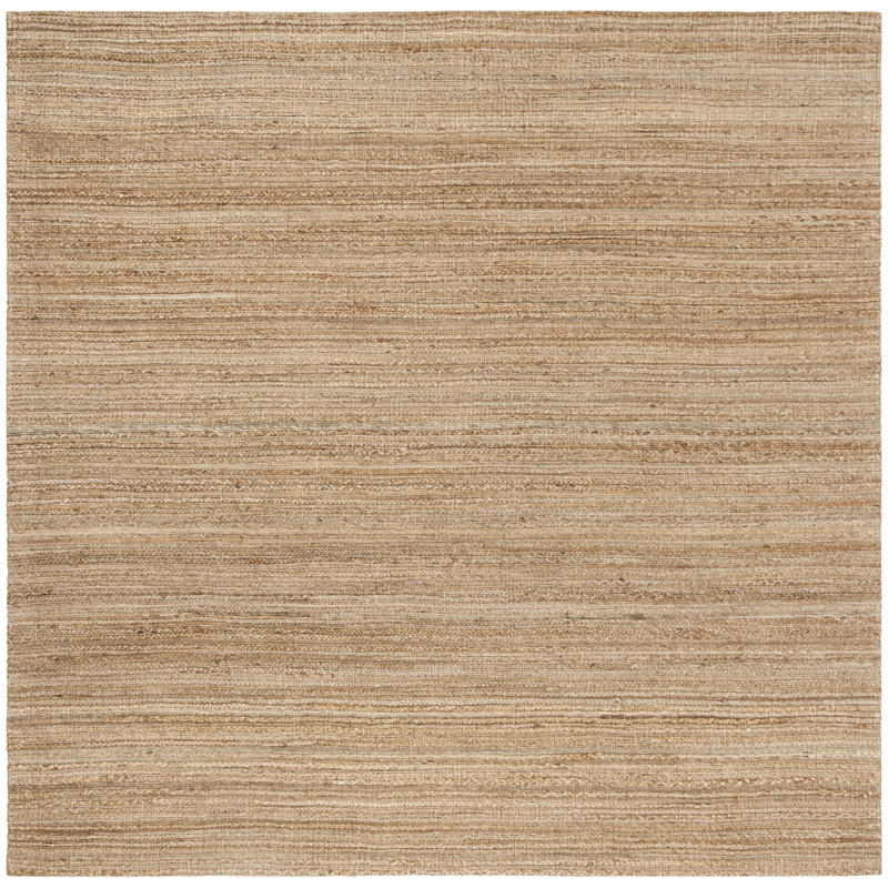 Doleman Hand Woven Jute/Cotton Solid Color Rug, Square 6'