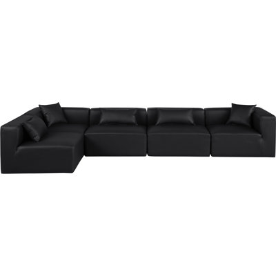 Canapé modulaire en similicuir 5 pièces Ivion