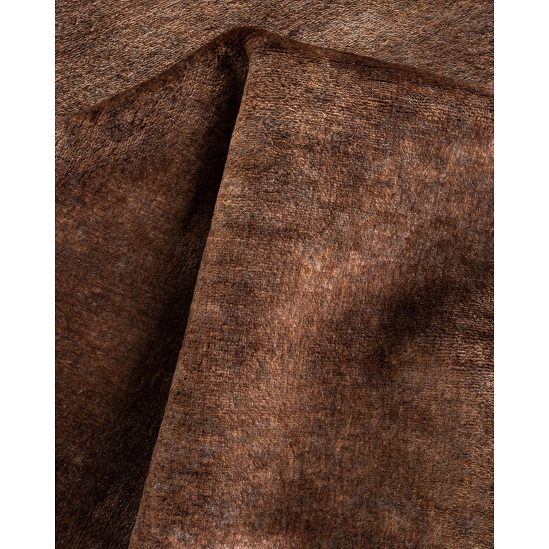 Ymari One-of-a-Kind 4' X 6' New Age Wool Area Rug Brown