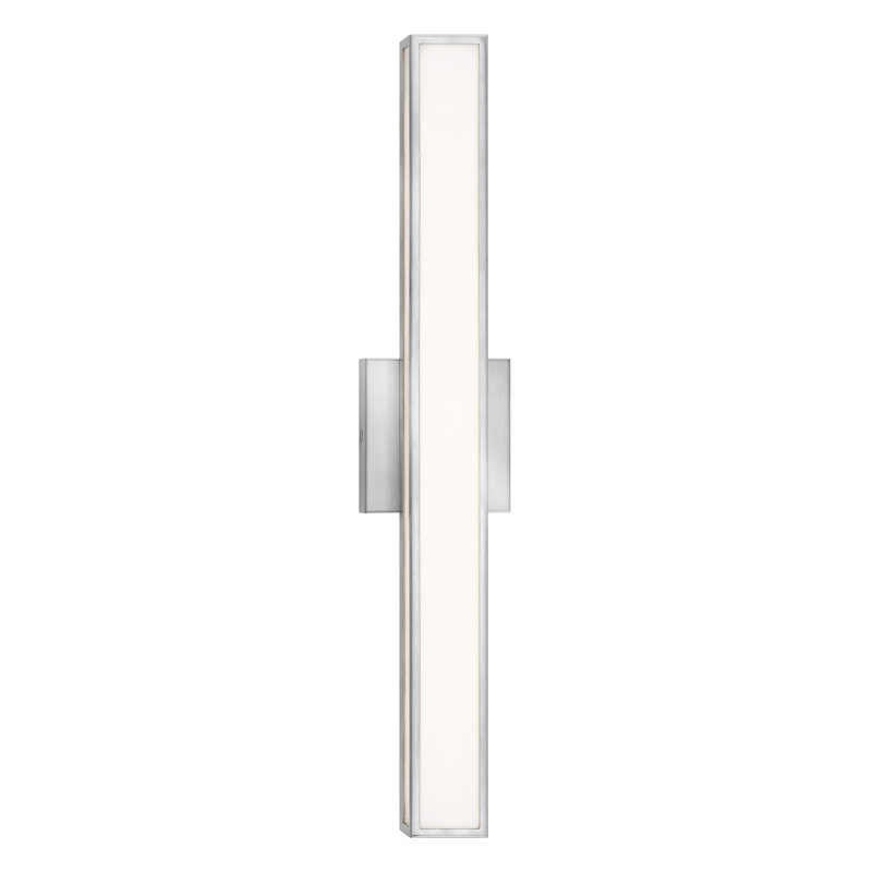Barre d'éclairage intégrée pour meuble-lavabo à DEL 24 po Alto, Nickel brossé