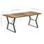 Cambria Rectangular Wood Top Dining Table-93652378-93652379