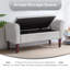 Banc de rangement en polyester touffeté-918948120-913810846