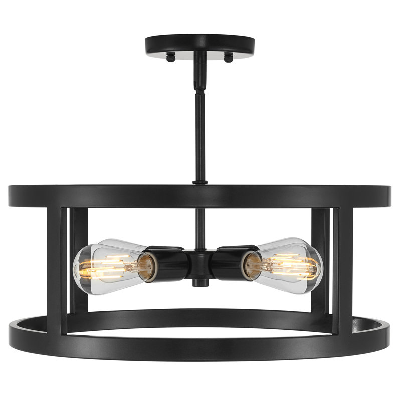 Plascencia 4 - Light Caged Pendant, Dark Bronze