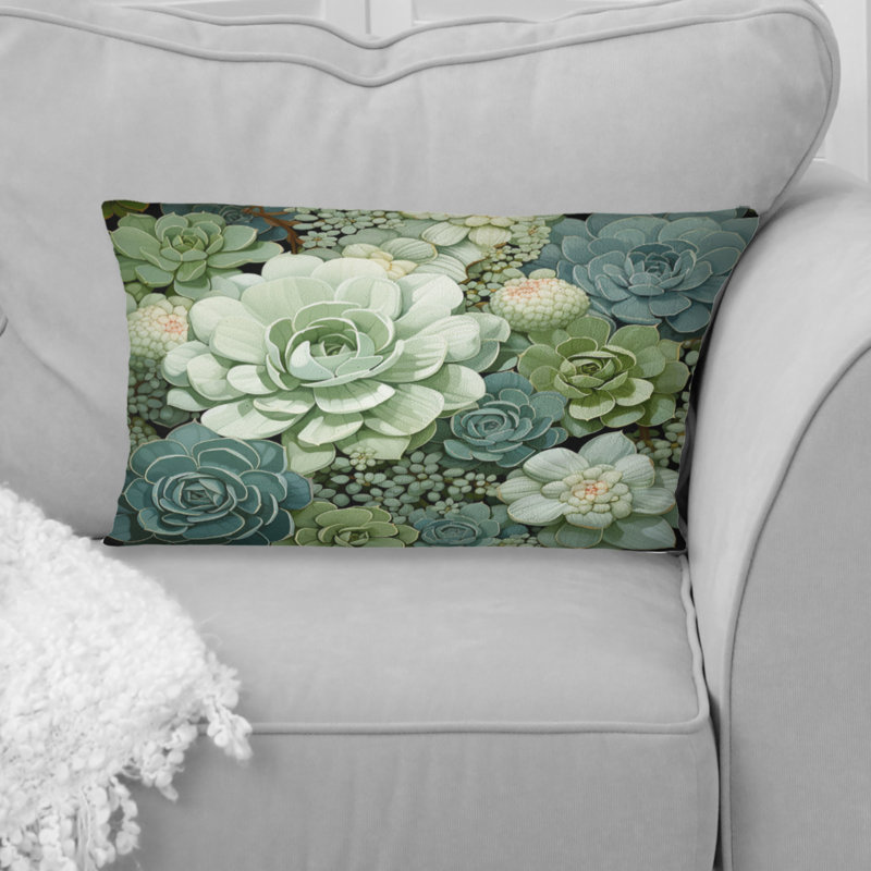 Coussin Green Succulents