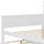 Lit de jour simple avec tablettes de rangement, lit multifonctionnel avec lit gigogne et bureau d'étude, antique, blanc-1985141232