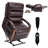 Power Leatheraire Lift Recliner Chair Dual Motor Infinite Position With Solid Wood Armrests, Heat Massage And Heavy Duty Motion Mechanism-1746533080